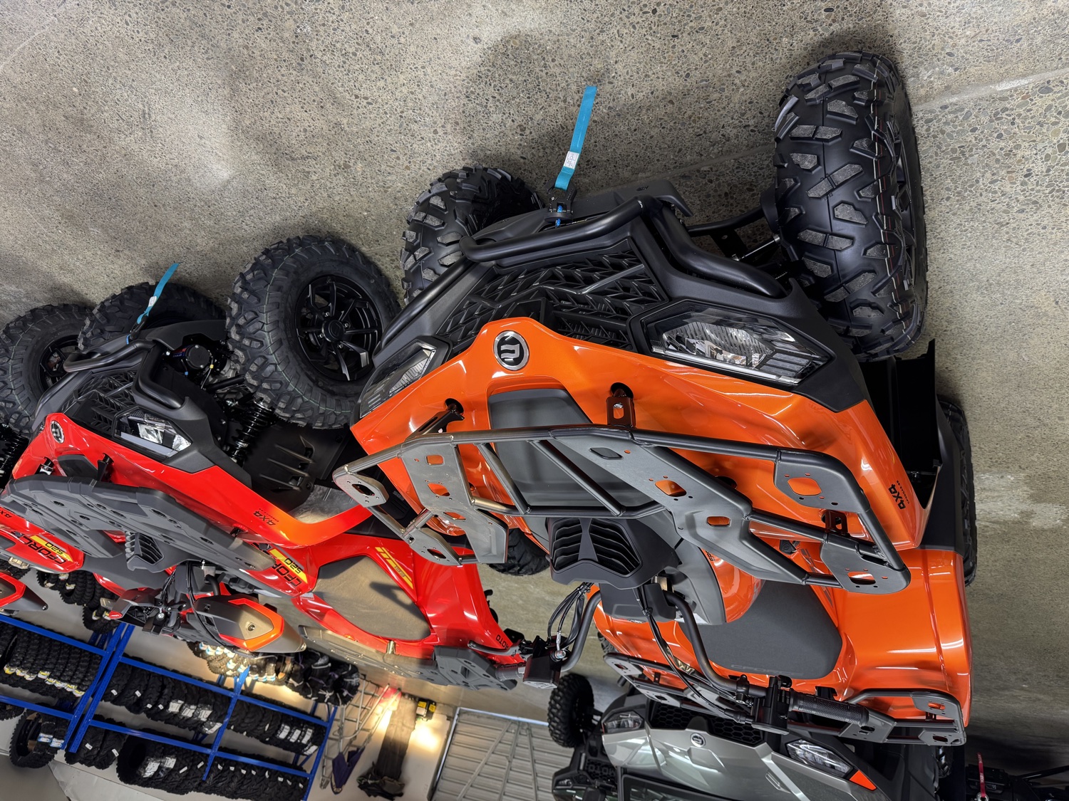 CF Moto quads on display at Motoworx